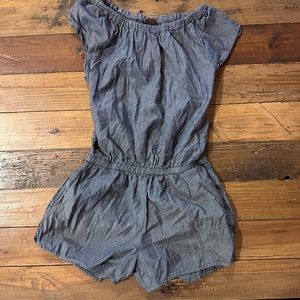Tea collection denim romper